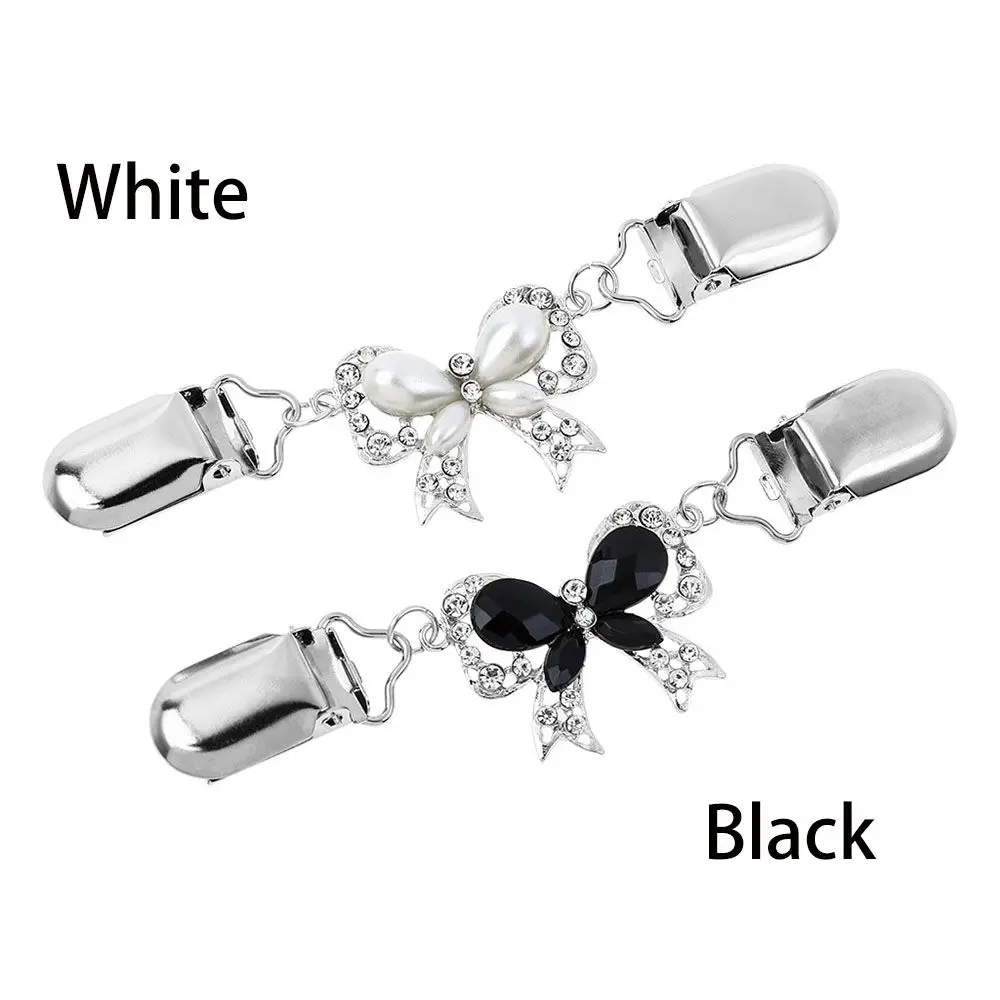 Металлический держатель для одежды со стразами, зажим для воротника кардигана, застежки с покрытием в виде утиного рта, зажимы для свитера, броши с бантом