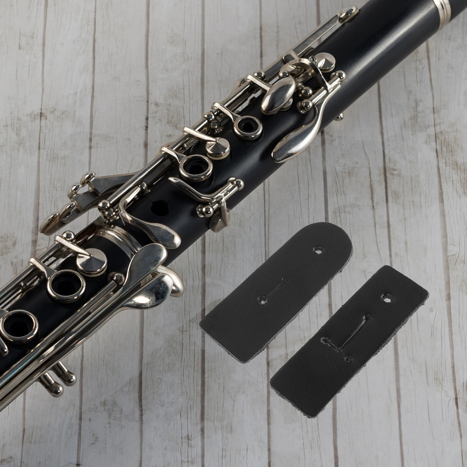 

2pcs Clarinet Neck Strap Thumb Tab Small Supple Comfortable Replacement Supplies for Cling Long Term Use Durable