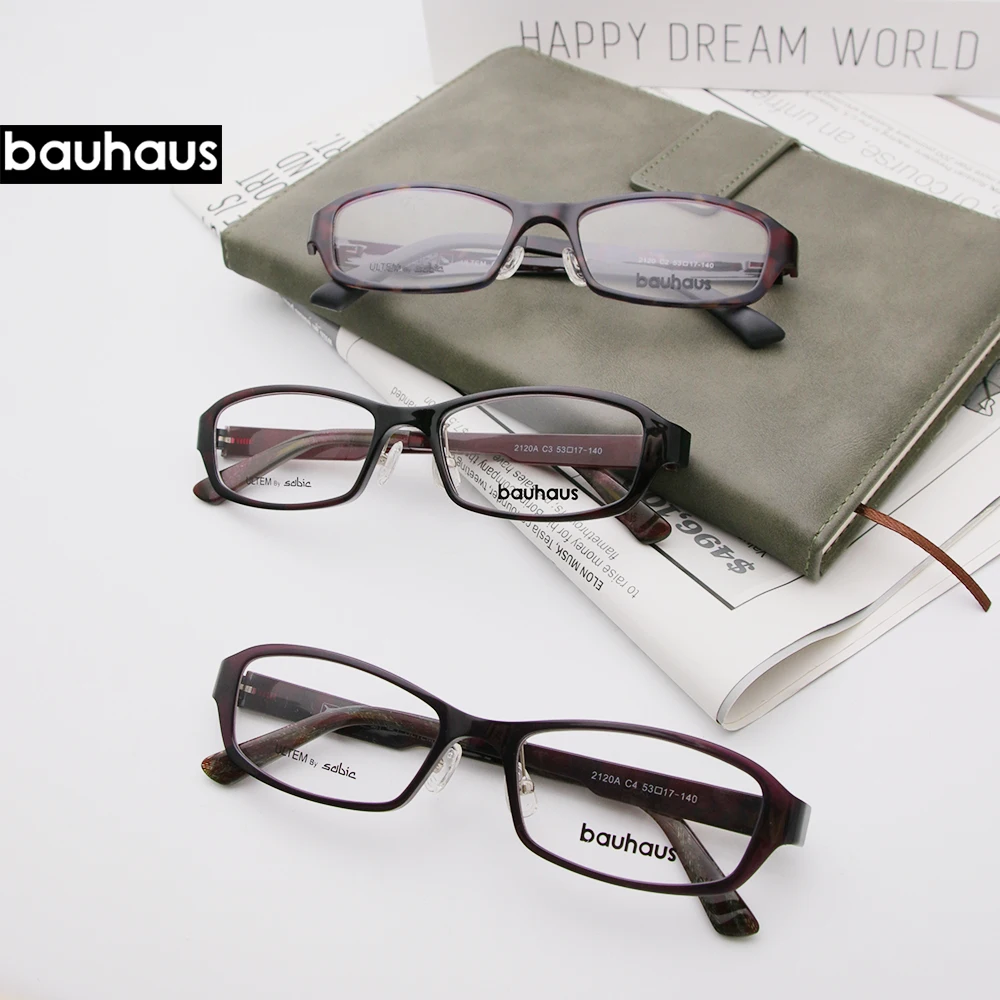 

2120A Square Oval Frame Glasses Frame Plain Eyes Glasses Korean Fashion Female