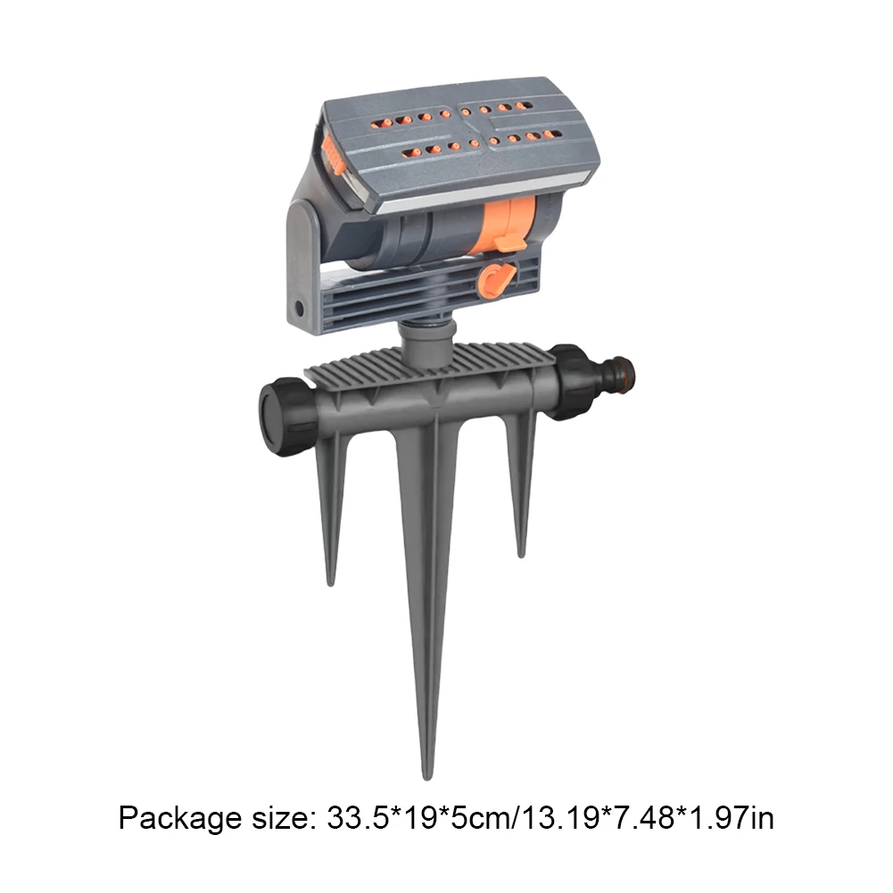 สปริงเกลอร์แบบส่าย สปริงเกลอร์แบบแกว่ง 16 หัวฉีด เครื่องพ่นน้ำในสวน ปรับระดับการไหลได้ ระบบน้ำหยดสำหรับพื้นที่ขนาดใหญ่