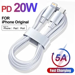 1m 2m 3m 20W PD Fast Charging USB Cable for iPhone X XR XS Max 11 12 13 mini 14 Pro Max 6 7 8 Plus Quick Charger USB C Data Line