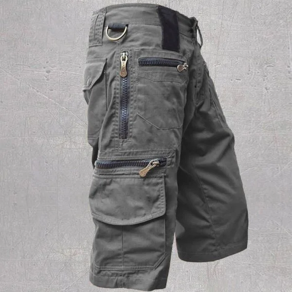 Men's Cotton Casual Cargo Shorts Summer New Loose Straight Oversized Workwear Shorts Multi Pockets Outdoor Short
