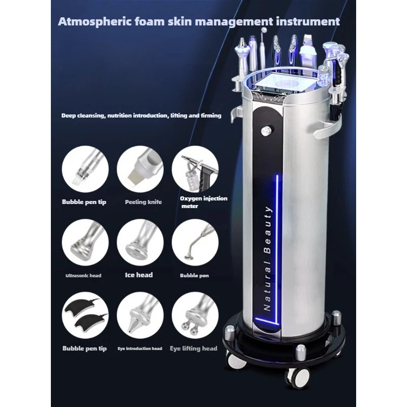 

Skin management small bubbles beauty salon instrument special silver brown large steam bubble oxygen suction blackhead