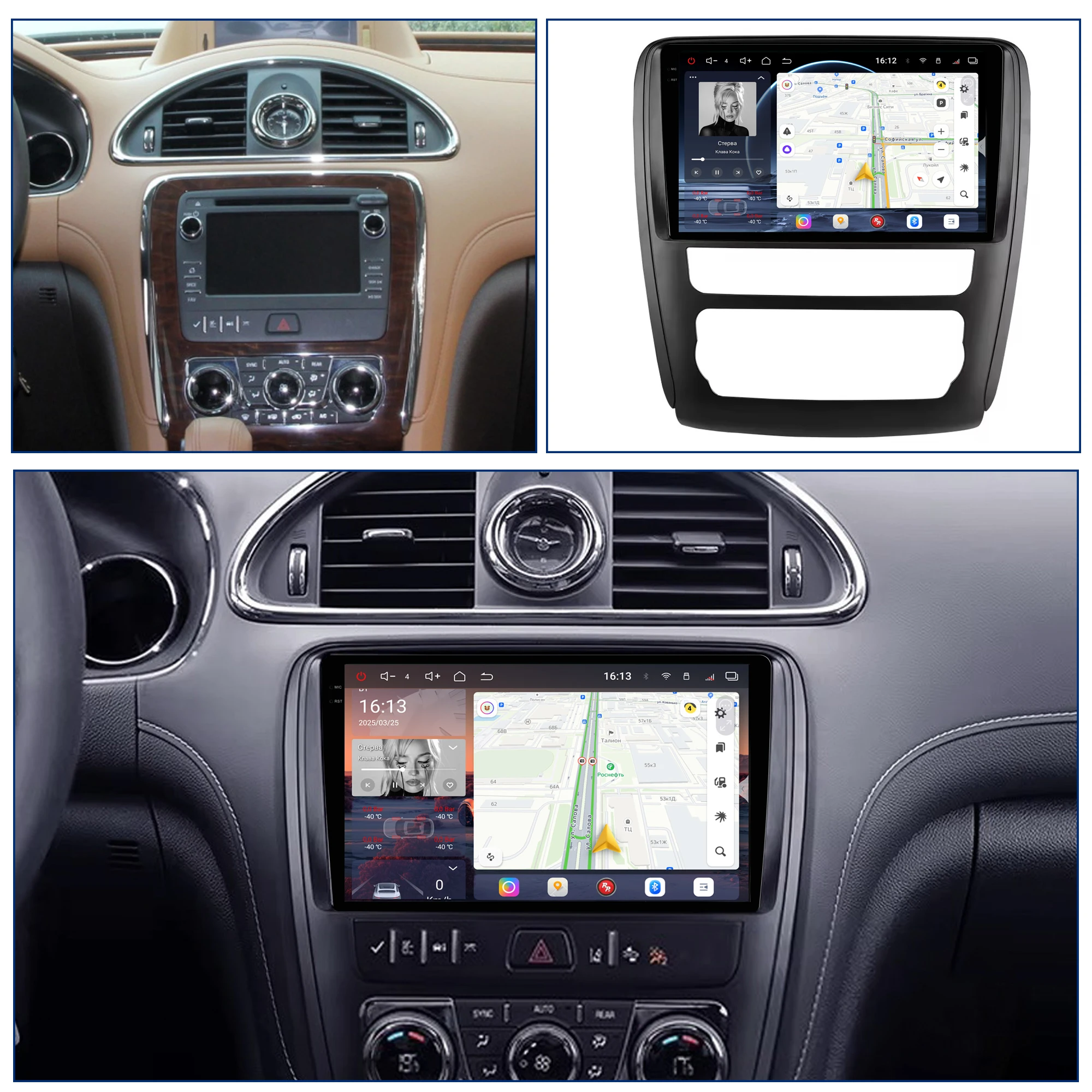 Redpower Crystal Sound 850 Pro Max  Android Car Radio Player Screen for Buick Enclave & GMC 2014-2018 CarPlay Bluetooth Hi-Fi