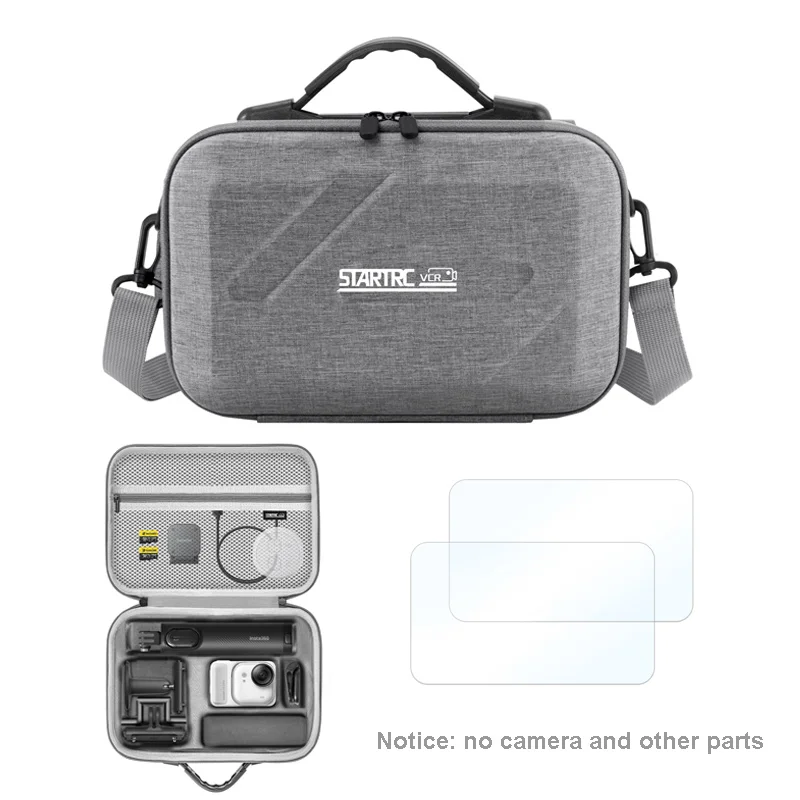 

Carrying Case Travel Shoulder Bag For Insta360 GO Ultra Camera Accessory Storage Bag PU Portable Handbag Box For Creator Bundle