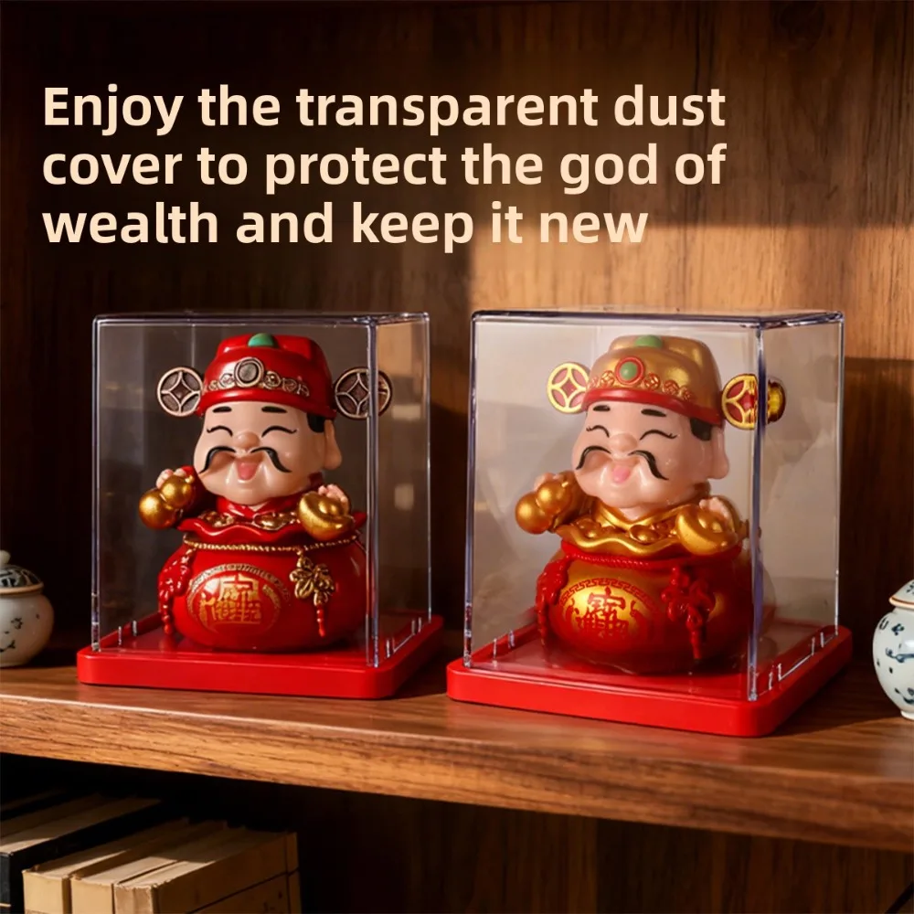 Solar God of Wealth automatically nods to the cashier at the front desk of the office to collect gifts and ornaments.