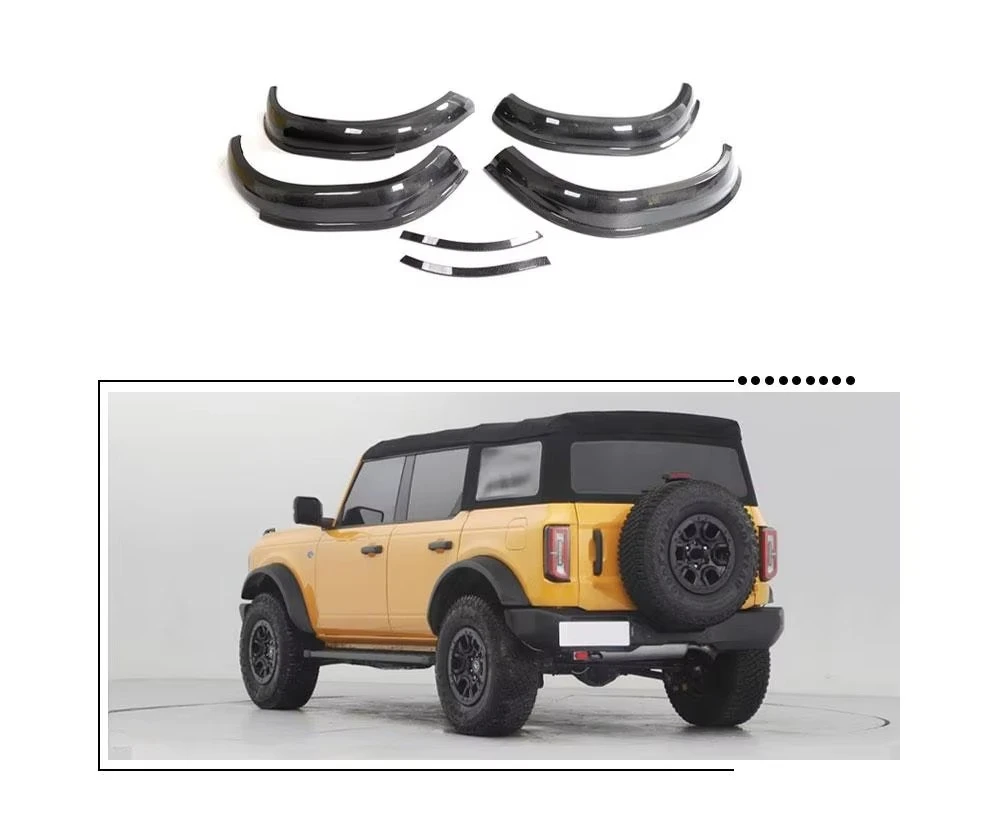 

JCSPORTLINE Dry Carbon Fiber Wheel Arch Fender Flares for BRONCO 2021 up
