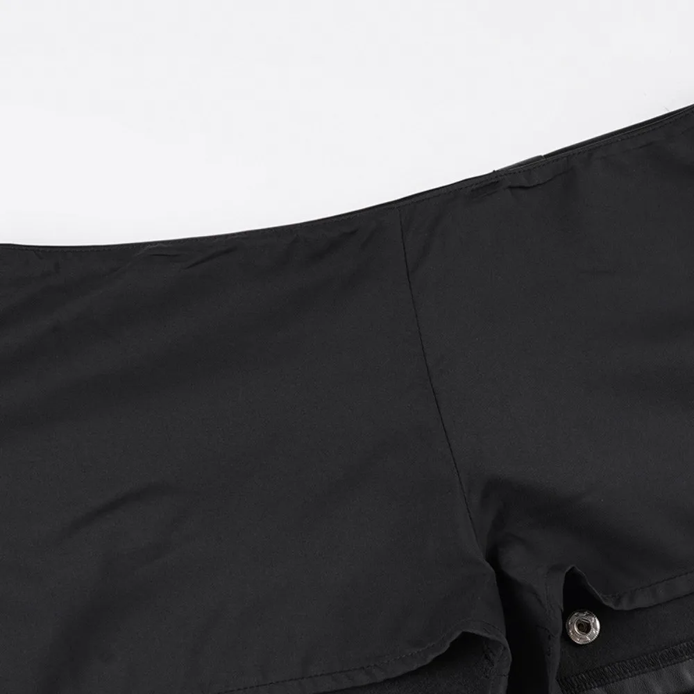 

PU Leather Metal Fastening Skirt Low-waist Black Package Hip Skirt Slim Fit with Lining Inside Irregular Half-length Skirt Lady