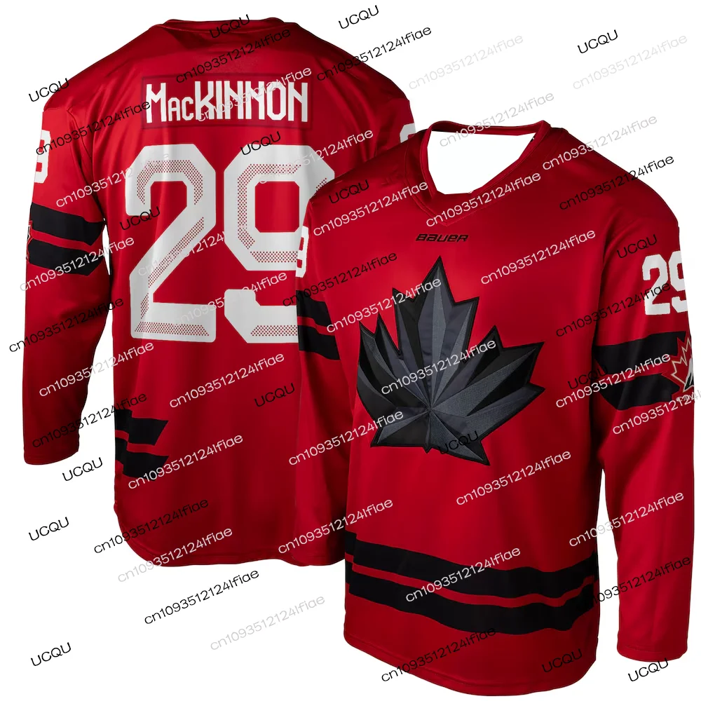 2026 Canada Ice Hockey New Jersey, McDavid Fan Special Edition Ice Hockey Jersey Set Men's Long-Sleeve Athletic Jersey image 2