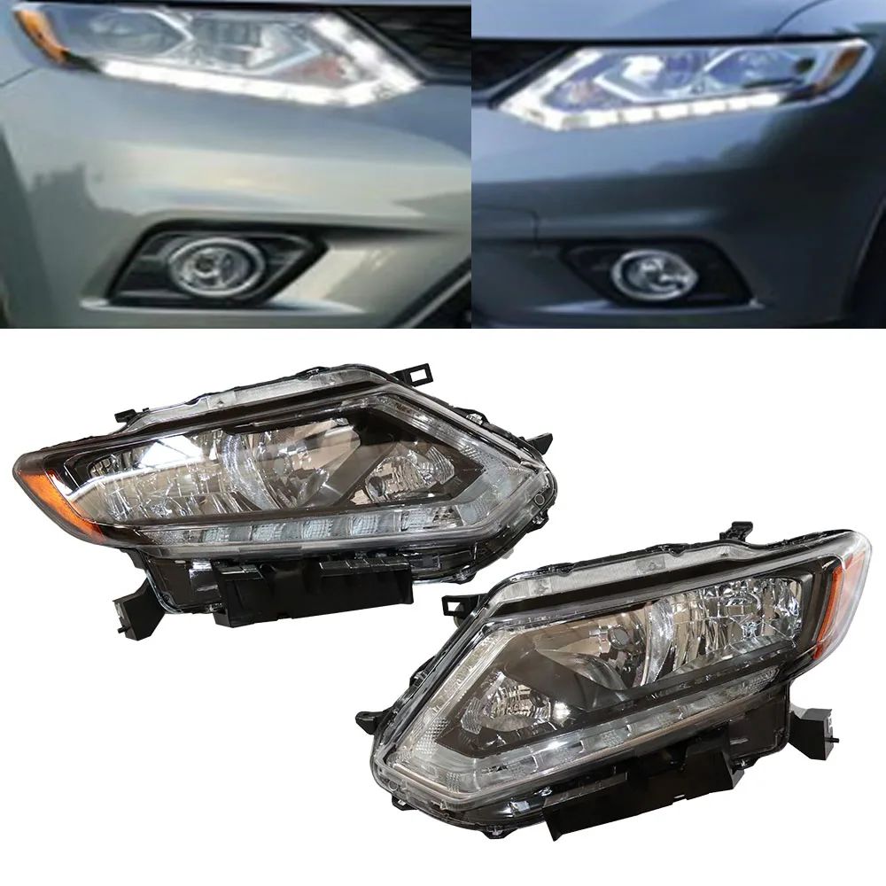 Fit For Nissan Rouge 2014 2015 2016 Driver Left Side/ Passenger Right Side/ Pair Front Headlight Headlamp Assembly