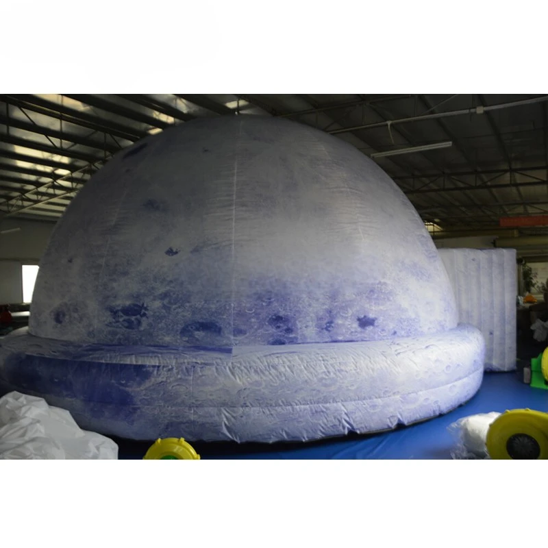 5m/6m Ful inflatable planetarium l printing portable  projection dome tent with air blower for school teaching