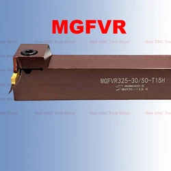 MGFVR325 MGFVR 320 30/50 50/80 64/100 External End Grooving Lathe Tool Bar MGFVR420 Transverse Row Spring Steel 7-type MGFVR320