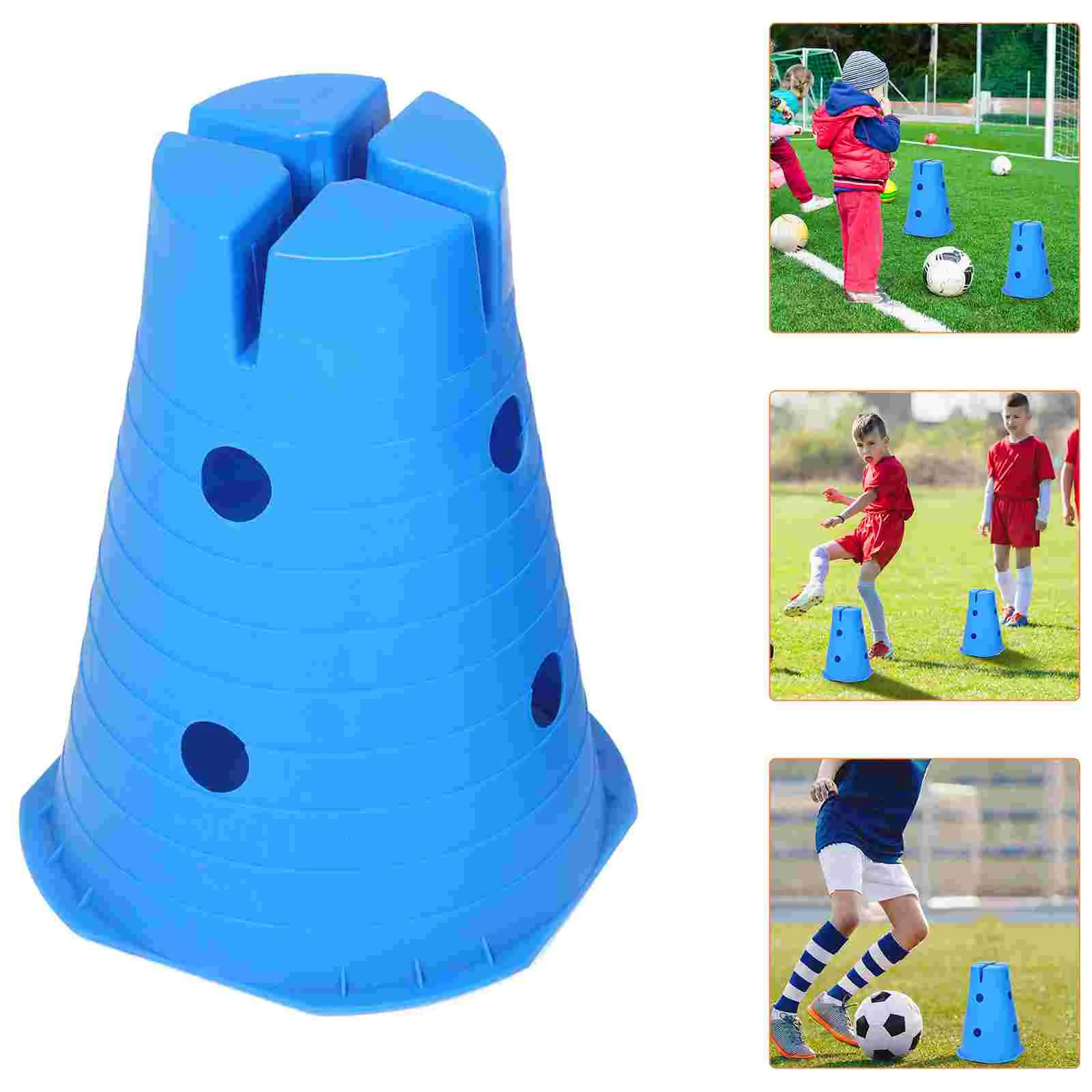 2 Pcs Sensory Training Vertebra Practice Cones Foot Supplies Soccer Plastic Kids Football Equipment