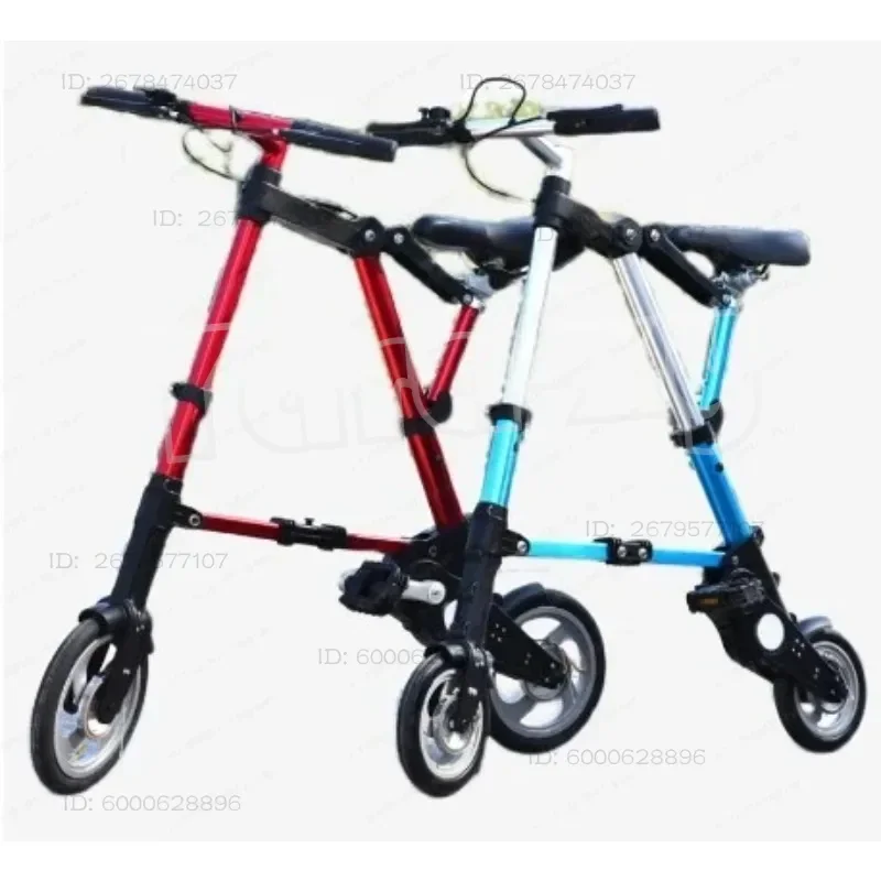 For Adult 8-Inch Folding Bicycle Multi-Function Mountain Bike Ultralight Portable Bicycle Foldable Mini Non-Slip Road Bike