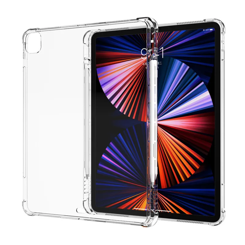 For Ipad Air 5th Gen Case 10.9 Inch Shockproof Tpu Transparent Soft Cover For Ipad 10th 9/8/7th 10.2 Pro 11 12.9 Mini 6 5 9.7