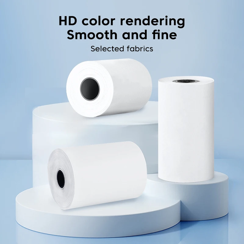 57*25mm Thermal Paper Label Sticker Self-adhesive HD Color Rolls Paper For Mini Printer Instant Print Kids Camera Photo Paper