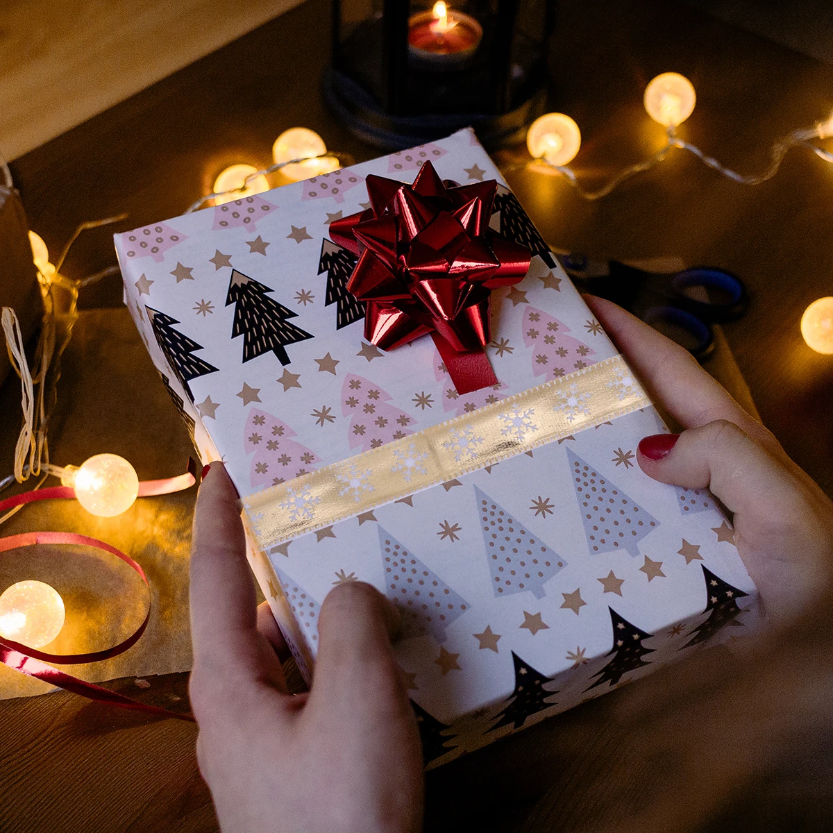 

Christmas Ribbon Set Decorative Wraps Gifts Bows Crafts Holiday Ornaments Garland Tree Decor Premium Quality Bright Color