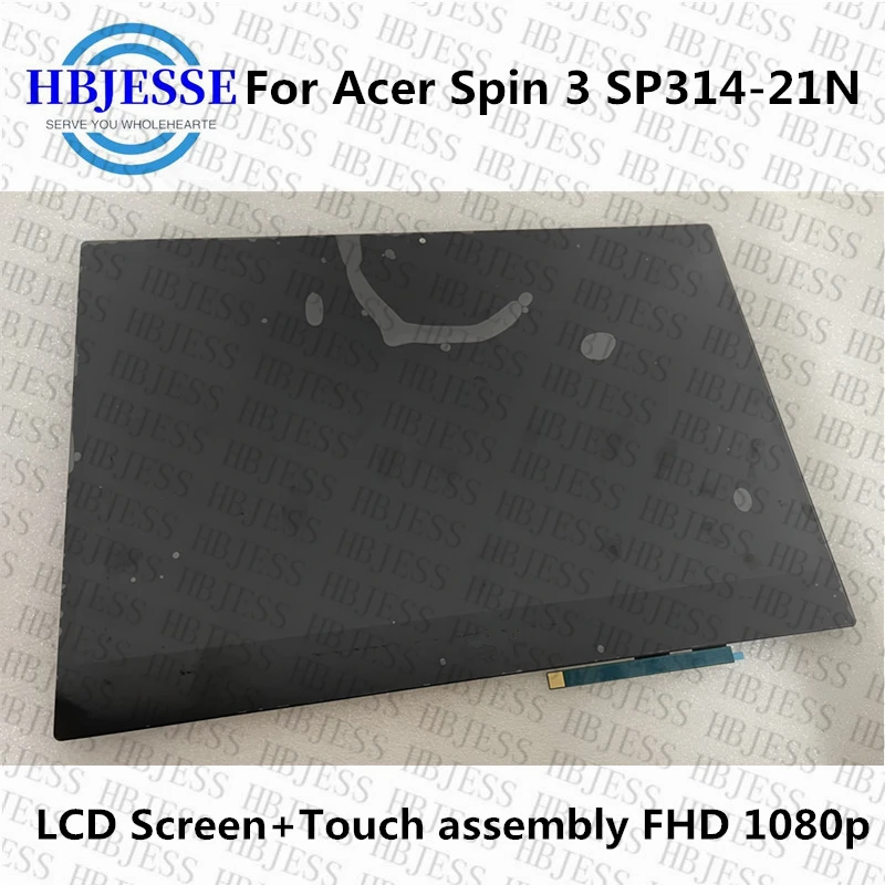 

Original 14'' for Acer Spin 3 SP314-21-R2K8 SP314-21-R32R FHD 1080P IPS LCD Display Touch Screen Digitizer Assembly