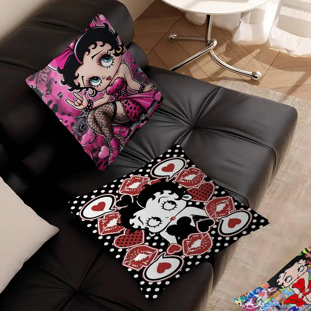 B-Betty-Cute-Boop Anime Pillow Gift Home Office Decoration Bedroom Sofa Car Cushion Cover Case 45x45