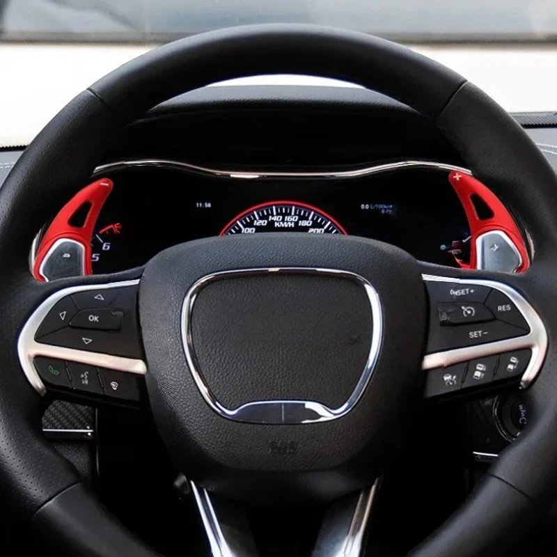 

For Dodge Challenger Charger Durango SRT Jeep Grand Cherokee 2014-2025 Car Steering Wheel Gear Shifters Paddle Shift Extension