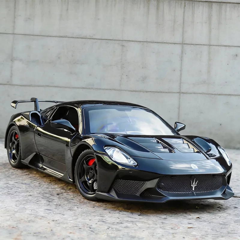 1:24 MC20 GT2 Stradale Legierung Sportwagen Modell Diecast Metall Track Racing Fahrzeuge Auto Modell Simulation Sound Licht Kinder Spielzeug Geschenk