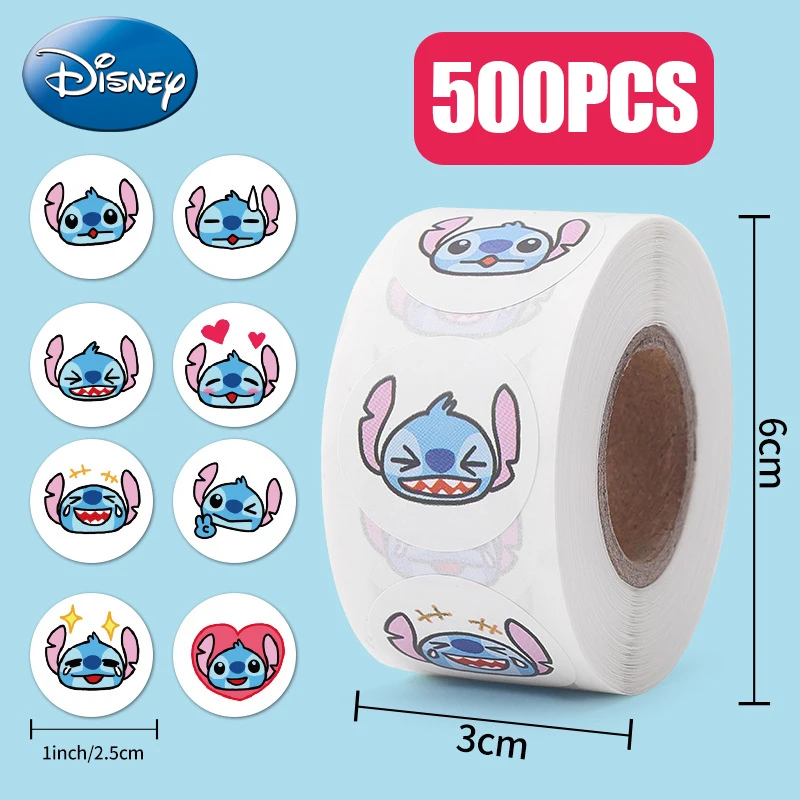 500pcs Stitch Stickers Disney Cartoon Sticker Skateboard FridgeSuitcase Phone Notebook Graffiti Sticker Children Birthday Gifts