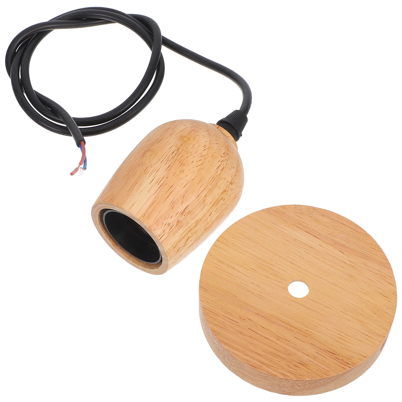 

Farmhouse Wood Pendant Lights E27 Sockets Vintage Wall Lamps Kitchen Ceiling Lamps Adjustable Cord Length Home Decor