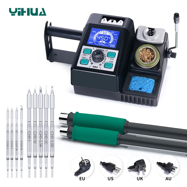 YIHUA 982 spłacana stacja lutownicza kompatybilna C210 uchwyt lutowniczy elektroniczna stacja lutownicza do spawania