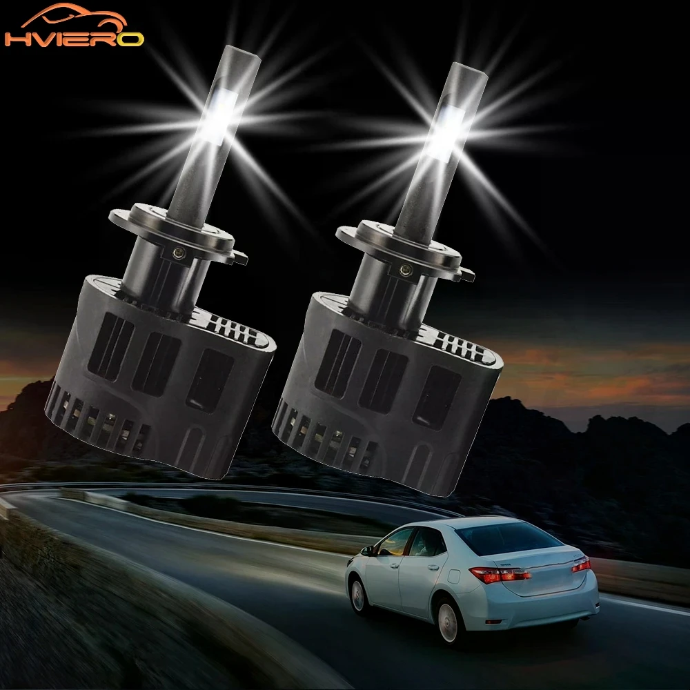 

2Pcs Car LED Headlight P6 H4 H7 Auto Front Fog Lamp Bulb Automobile Headlamp Super Bright White Reverse Brake Lamp Car Lighting