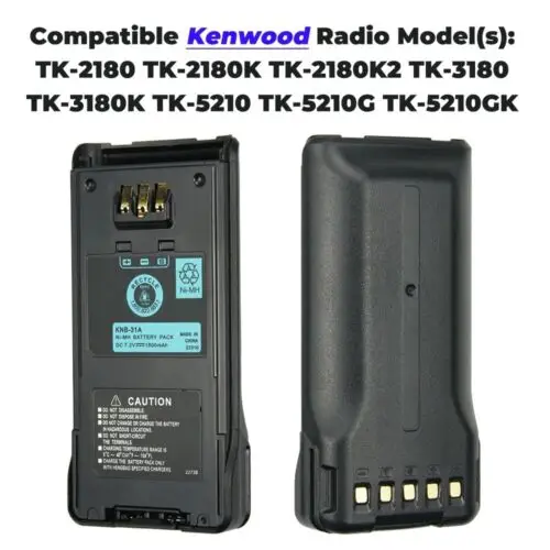 

10pcs NEW 7.2v 1800mAh NI-MH Battery Pack KNB-31A for Radio Walkie Talkie KENWOOD TK-2180 TK-3180 TK-5210 Two Way Radio