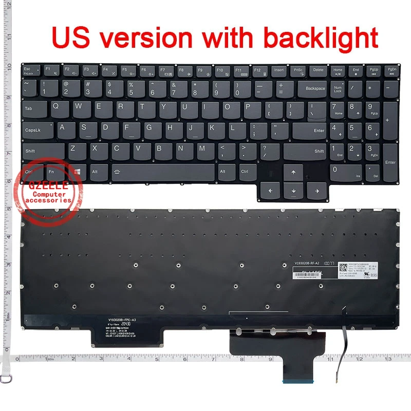 New Backlit US Keyboard For Lenovo rescuer Y9000X R9000X 2021R S7-15IMH5 S7-15ARH5 S7-15ACH6  English laptop