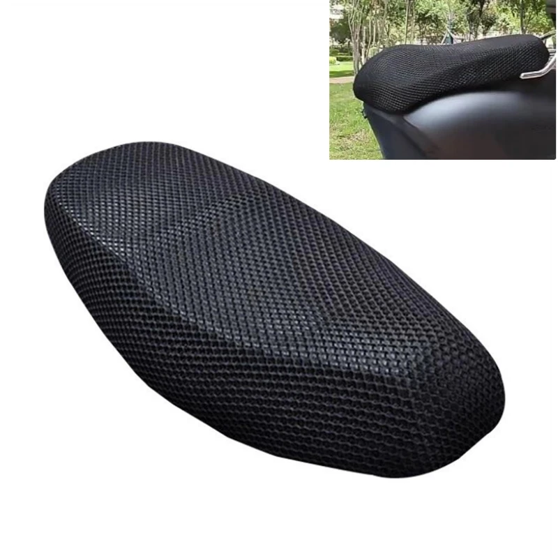 Motorcycle Accessories Motorcycle Cushion Seat Cover 3D Mesh Protectorl Anti-Slip Cushion Mesh Net Anti-skid Pad Mesh Seat Cover