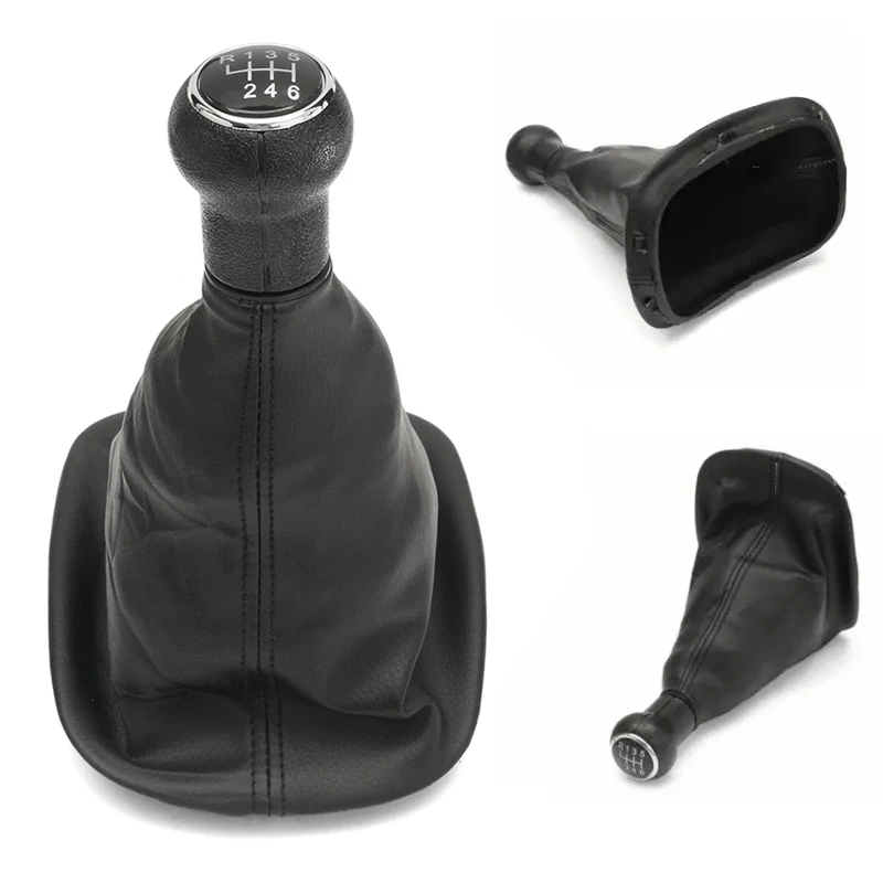 For VW Passat B5 B5.5 1996-2005 Car 6 Speed Manual MT Gear Stick Shift Knob Lever Stick Gaiter Cover Collar Car Accessories