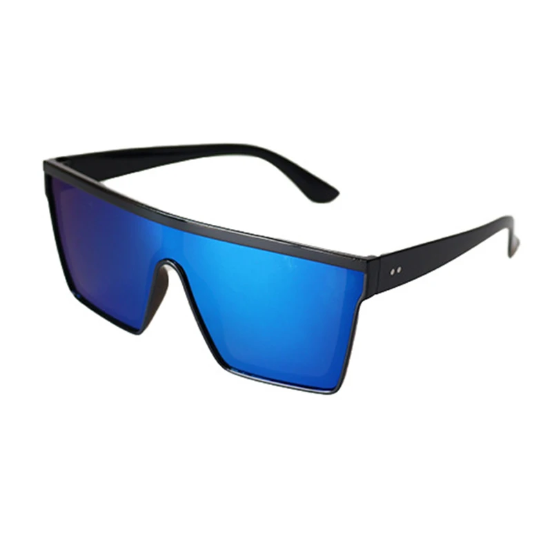 Gafas de sol extragrandes para hombre y mujer, visera cuadrada, plana, a la moda, UV400