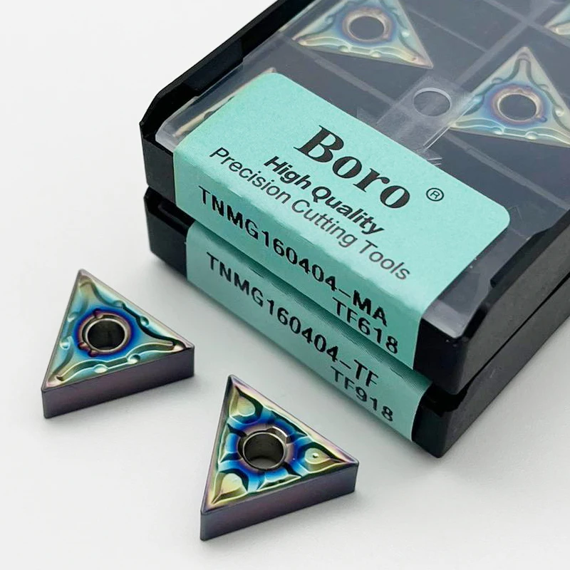 

TNMG160404 TNMG160408 MA MS TF618 Внешние токарные инструменты TNMG Твердосплавные вставки Вставки из закаленной стали Токарный станок с ЧПУ Фреза