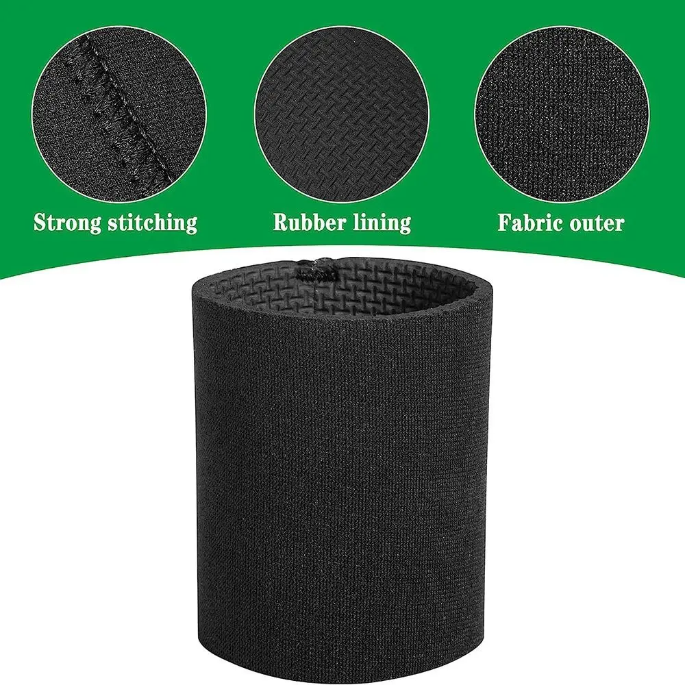 

2 Pcs Anti-static Round Door Knob Covers Anti-slip Black Door Handle Cushion Soft Rubber Door Protection Summer and Winter