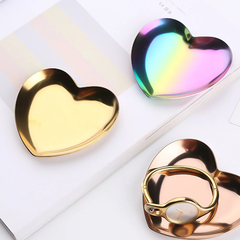 

Heart Shaped Jewelry Plate Material Jewelry Organizer Tray Perfect for Rings Perfume Cosmetics Gift for Women