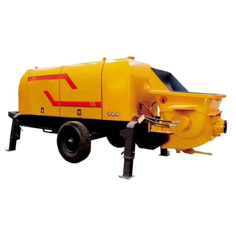 YG China Mounted Concrete Pump Truck Foam Concrete Mixer With Pump Line Portable Concrete Mixer Pumping Construction Machine