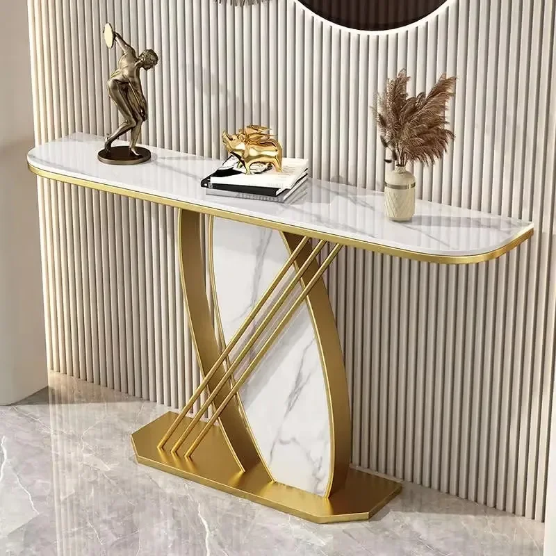 Hotel Modern Living Room Table Metal Luxury Console Vintage Table Classic Console Tisch Wohnzimer Entrance Hall Furniture