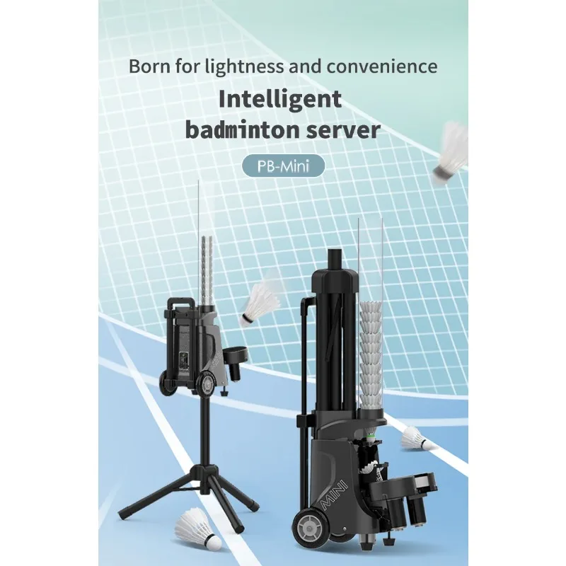 Wholesale Mini Automatic Badminton Ball Machine for Training Practice With App Control