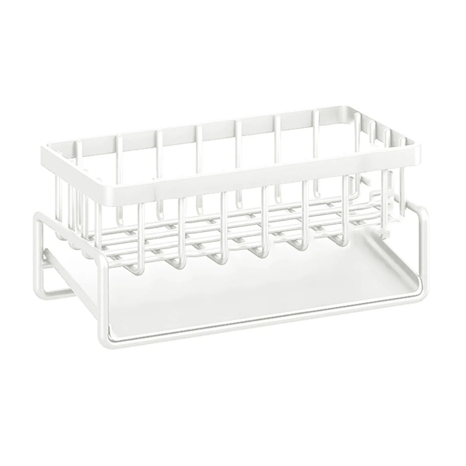 

Compact and Stylish Holder for Sponges and Dish Brushes Stainless Steel Sink Drain Rack Keep Your Kitchen Neat and Tidy