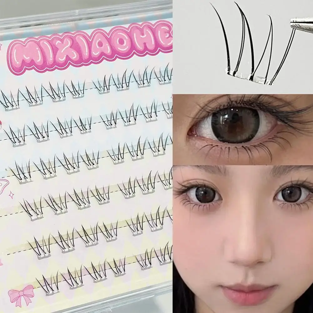 

Natural Thick False Eyelashes Novice self-adhesive Single Cluster Grafting Eyelash Lower Eyelash Extension Makeup Tool