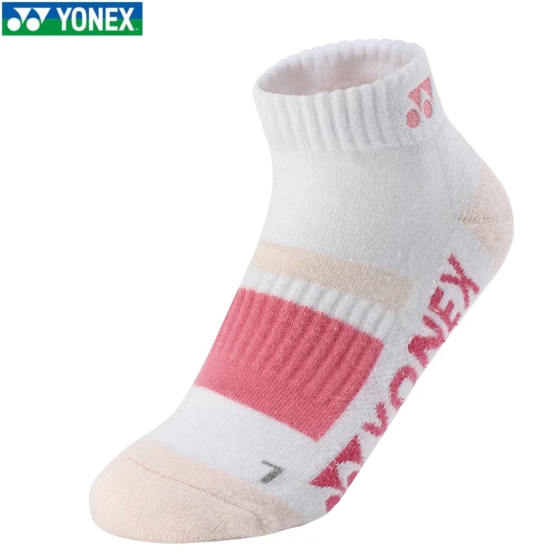 YONEX 2024 New Professional Badminton Socks Durable Thick Bottom Non-slip Breathable Towel Socks Men and Women Short Socks