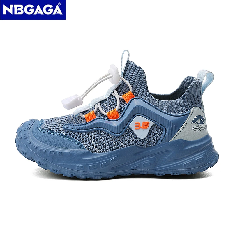 Sapatos casuais infantis antiderrapantes tênis de corrida ao ar livre 5-16 anos meninos e meninas esporte crianças calçados de caminhada respiráveis
