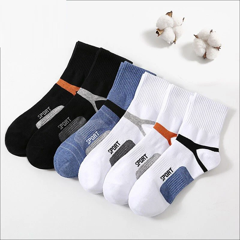 10 Pairs High Quality Men\'s Socks Black Sports Cotton Sock Casual Run Spring Summer Mesh Thin Sock Men Breathable Male Sock Gift