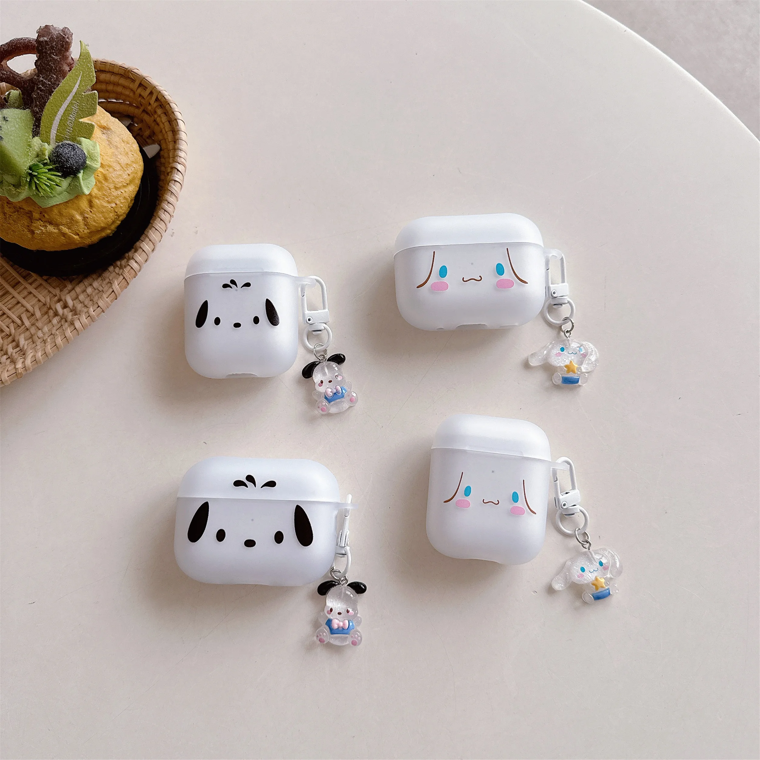 Wireless Bluetooth Headset Protective Cover New Sandblasting For Cinnamoroll Pochacco For Airpods 4,1,2,3,Pro,Pro 2 Pro 3