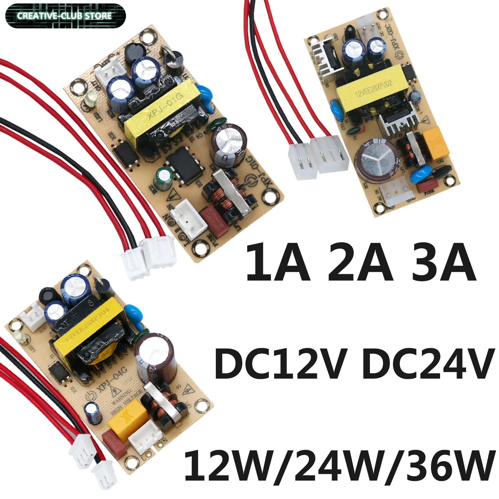 Driver de led 220 a 12v 1a 2a 3a 5v 2a 24v 32v adaptador led fonte de alimentação conversor de energia transformadores de luz para luzes de tira led