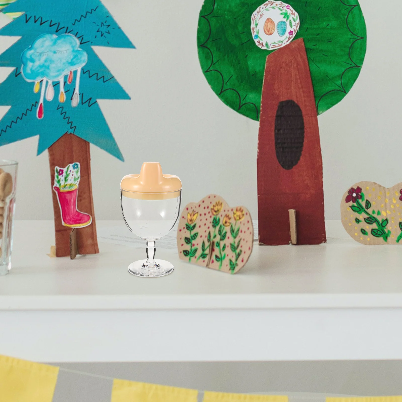 2 шт. детские чашки, милая чашка для воды, контейнер для чашки молока для малышей, эргономичный дизайн, прочная поставка, детские чашки, бутылочки для молока для малышей