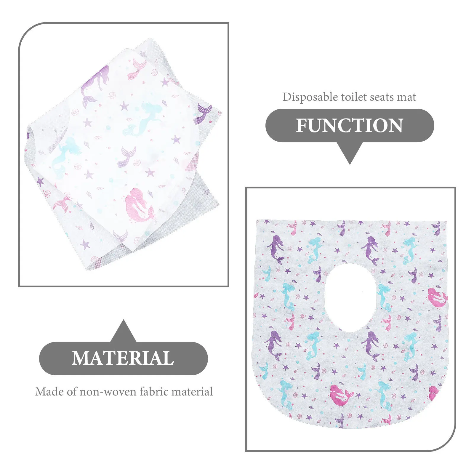 

10Pcs Toilet Seat Covers Disposable Portable Lightweight Toilet Seat Pads for Office Travel Hotel Bathroom Outdoor