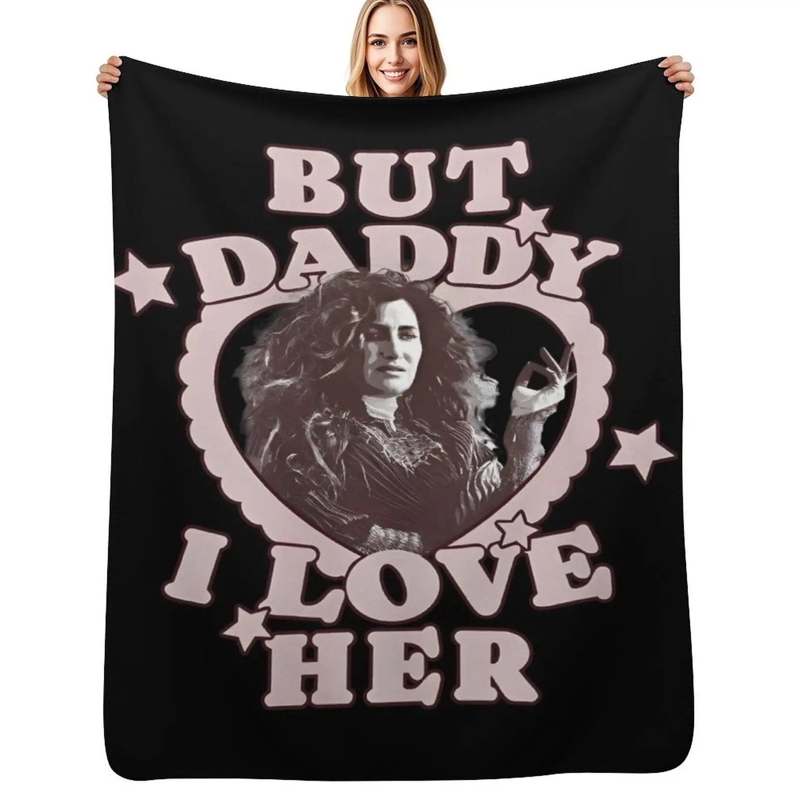 But daddy i love her Kathryn Hahn as Agatha Throw Blanket sofa bed Moving Beautifuls Luxury Blankets